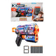X - Shot Skins Flux Sonic The Hedgehog Super Speed 27 Metre Menzilli, 8 Sünger Dartlı, Sonic Lisanslı ve 21 cm Uzunluğunda Aksiyon Silahı - Roket Oyuncak