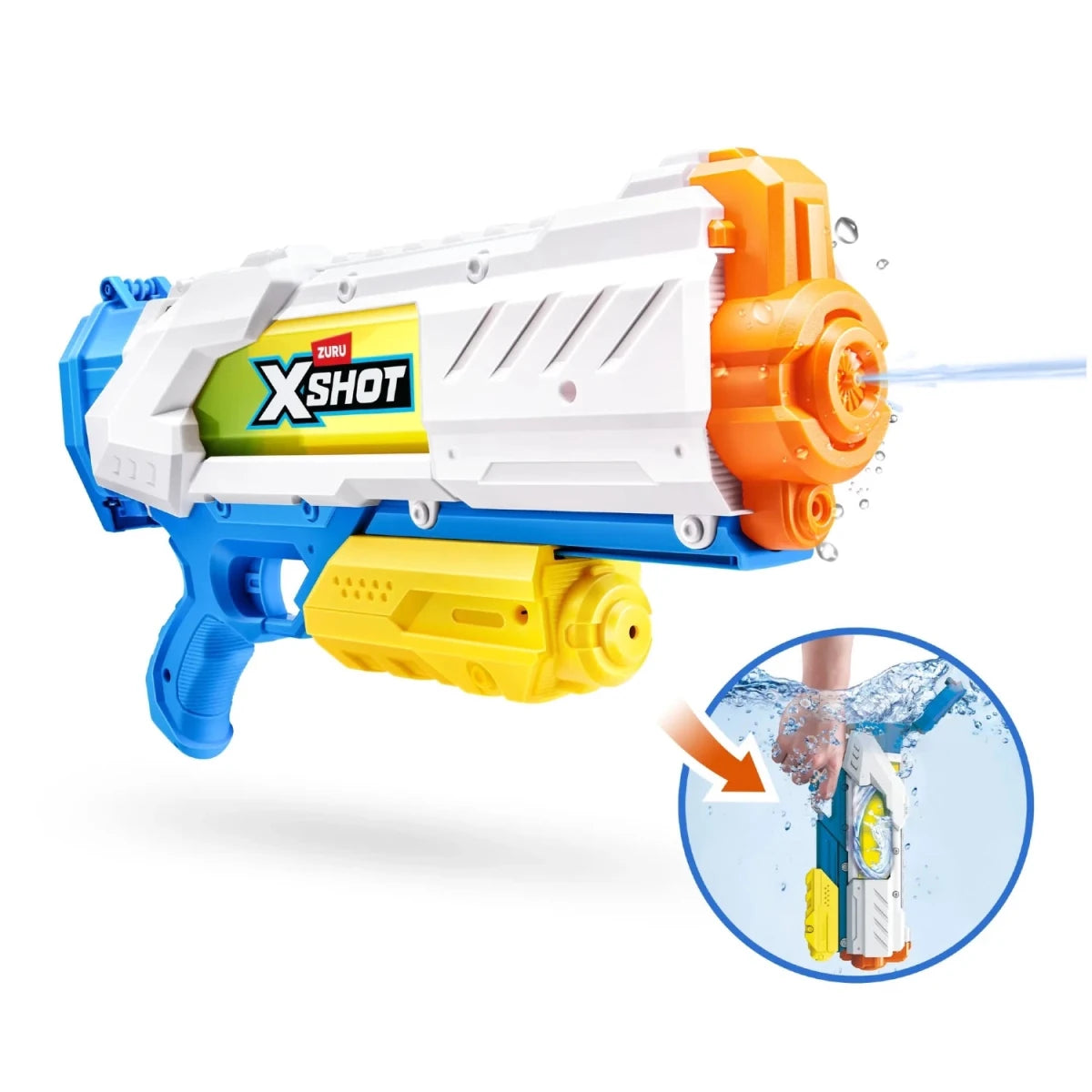 XShot Medium Fast - Fill Hızlı Dolum Su Tabancası 1 Saniyede Su Doldurma Teknolojili, 10 Metre Menzilli Profesyonel Su Blasterı - Roket Oyuncak