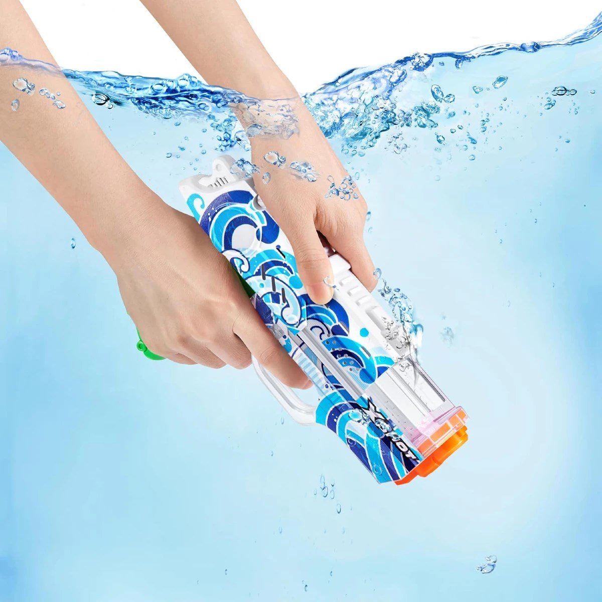 XShot Skins Nano Fast Fill Su Tabancası Hydra 1 Saniyede Hızlı Dolum, 9 Metre Menzilli, 100 ml Kapasiteli Kompakt Su Tabancası - Roket Oyuncak