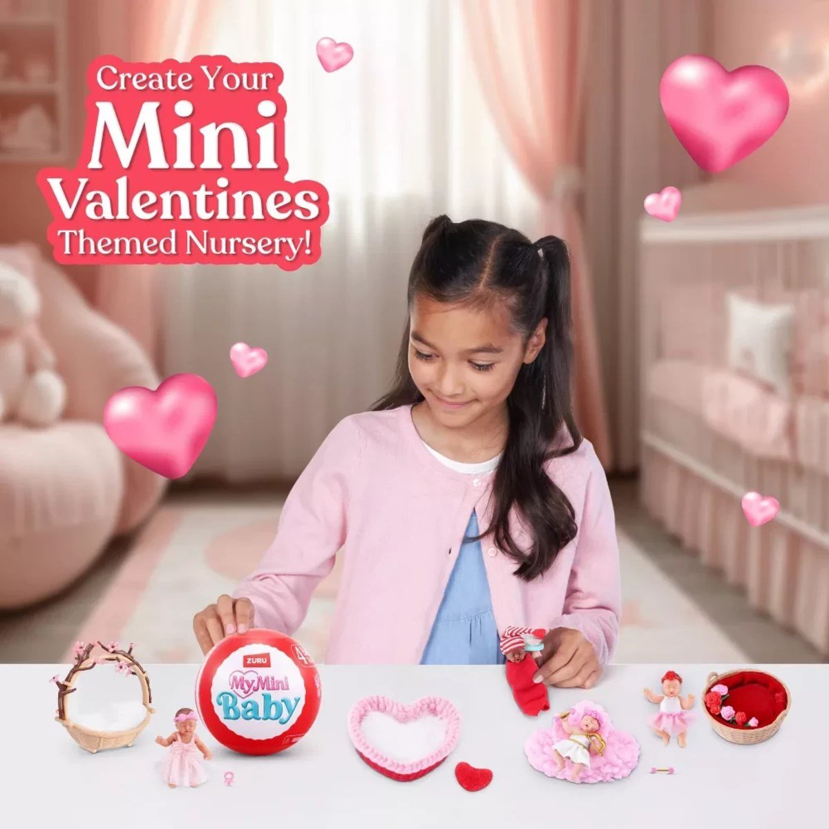 Zuru My Mini Baby Sweet Hearts Seri 1: Özel Kalp Kapsül İçinde Ultra Gerçekçi Mikro Bebek ve Tematik Oyun Aksesuarları - Roket Oyuncak